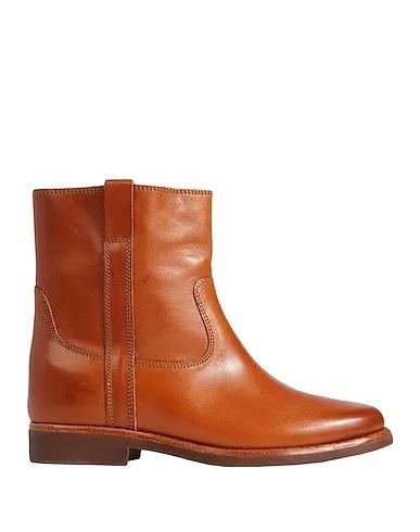 Tan Leather Ankle boot