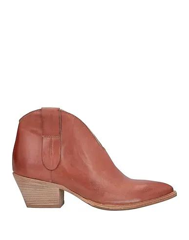 Tan Leather Ankle boot