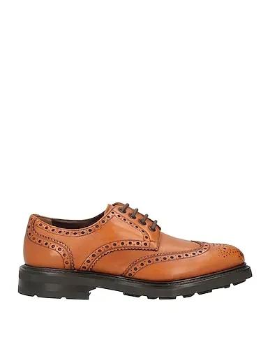 Tan Leather Laced shoes