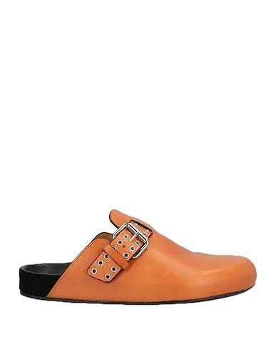 Tan Leather Mules and clogs