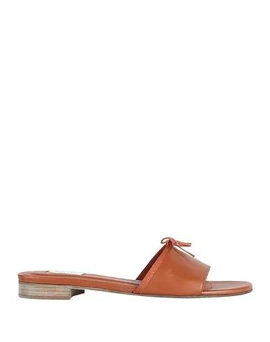 Tan Leather Sandals Mule Terence