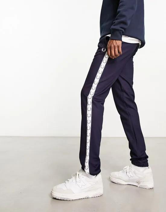 taped sweatpants in blue