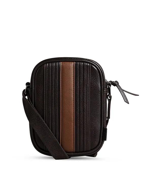 Ted Baker Faux Leather Striped Flight Bag