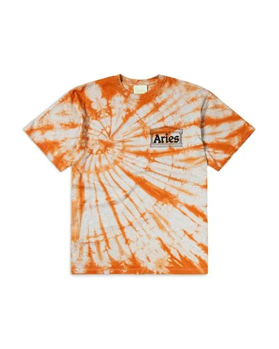 Temple Tie Dye Logo Graphic Tee