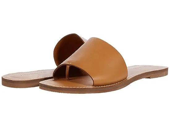 The Boardwalk Post Slide Sandal in Leather