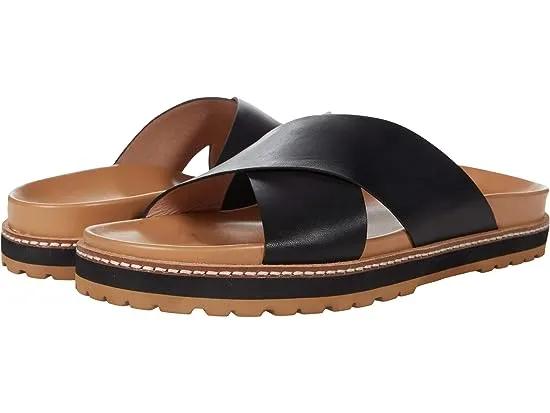 The Dayna Lugsole Slide Sandal in Leather