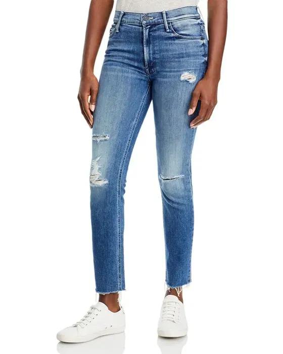 The Dazzler Mid Rise Ankle Straight Jeans in Weekend Warrior