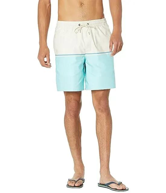 The Deck Stripe Volley 18 Boardshorts