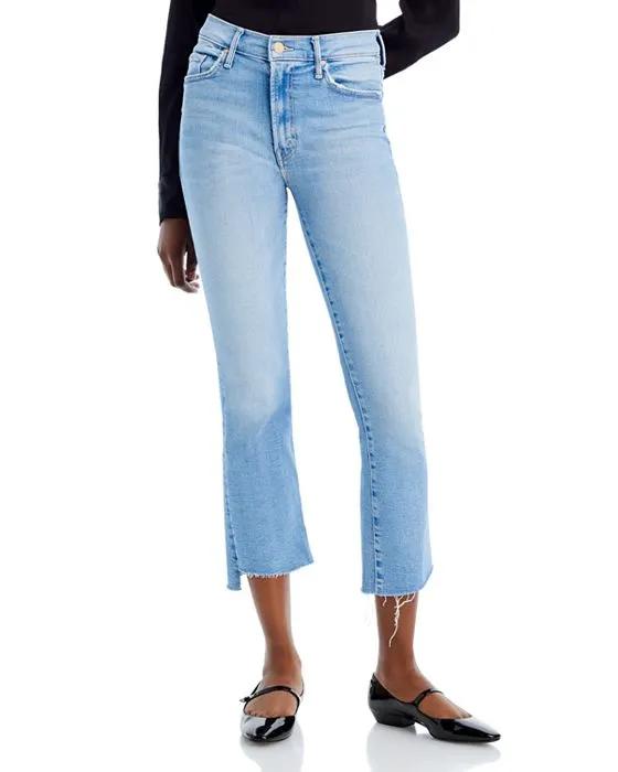 The Insider High Rise Crop Step Fray Bootcut Jeans in Limited Edition