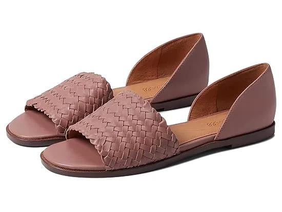 The Kinsley d'Orsay Flat in Woven Leather