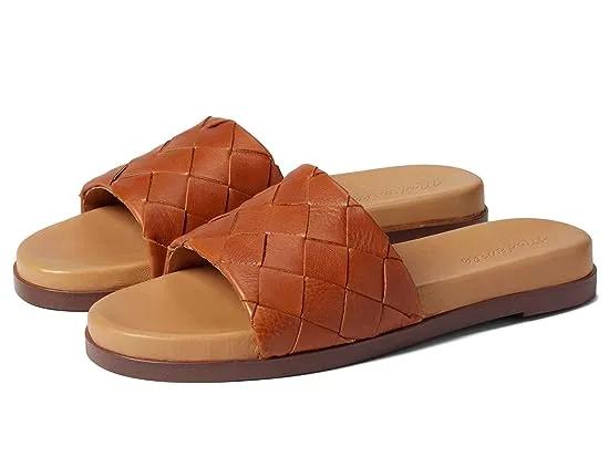 The Louisa Slide Sandal in Woven Leather