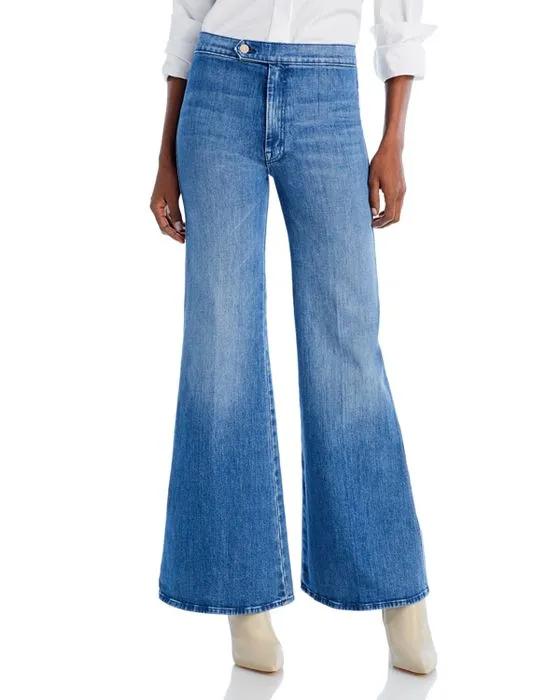 The Tab Roller High Rise Flare Leg Jeans in From Out Of Town  
