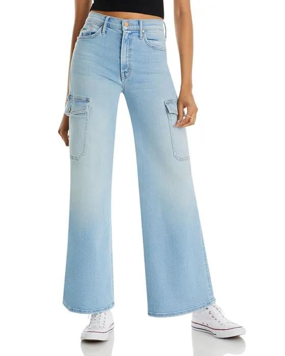 The Undercover Cargo High Rise Wide Leg Jeans in Sun Drench