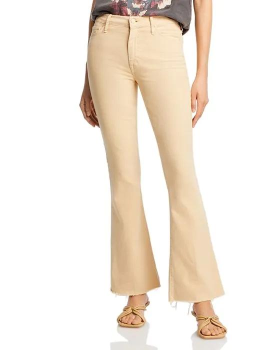 The Weekender High Rise Flare Jeans in Marzipan