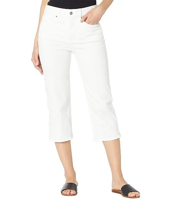 Thigh Shaper Crop Jeans in Optic White