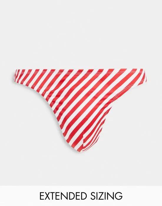 thong with candy stripe