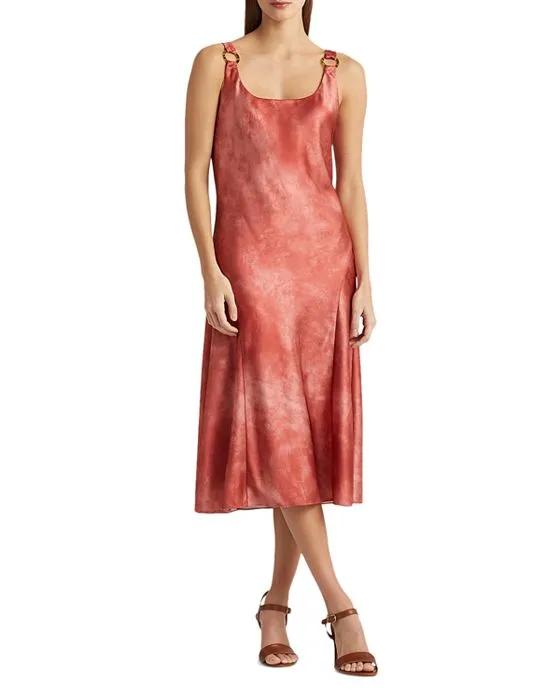 Tie Dyed Satin Dress