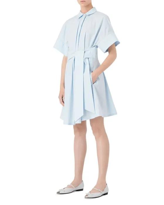 Tie Front Cotton Dress