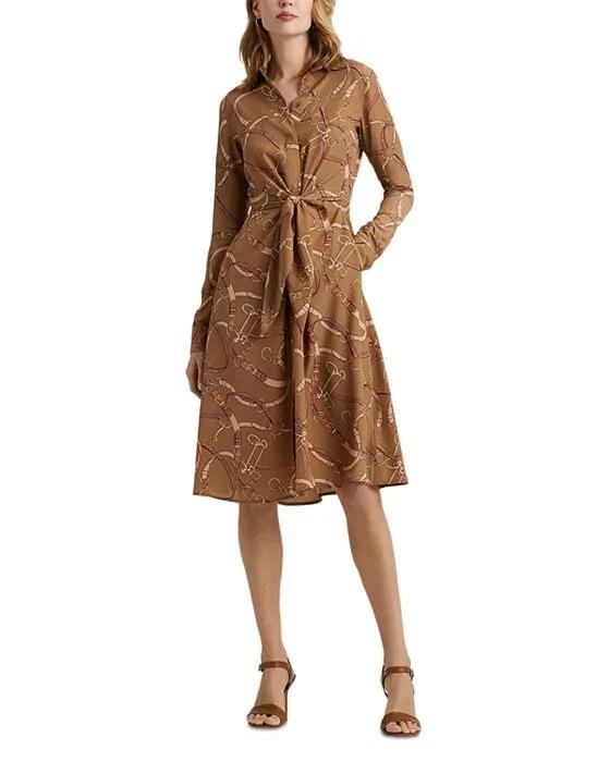 Tie Waist Shirt Dress