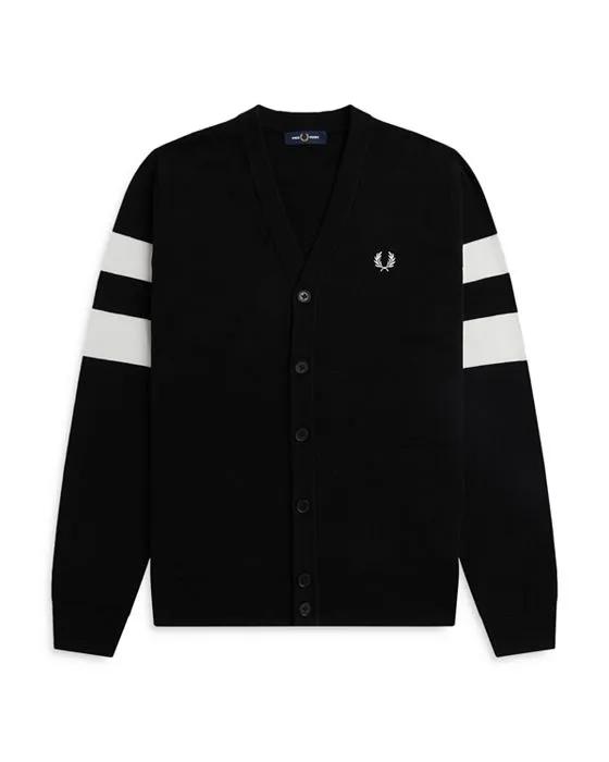 Tipped Sleeve Cardigan