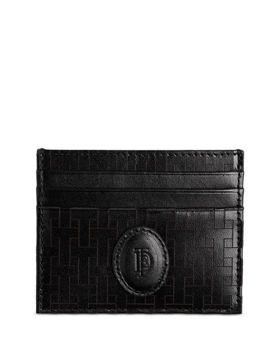 Tobies T Monogram Leather Card Holder