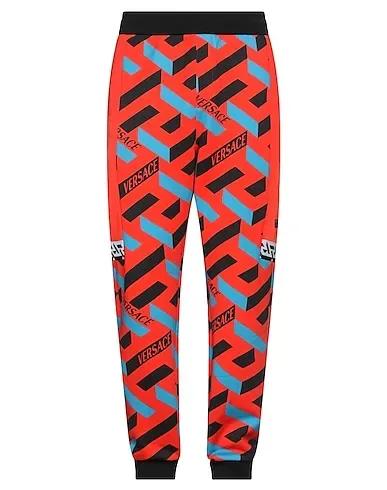 Tomato red Jersey Casual pants