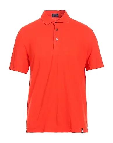 Tomato red Jersey Polo shirt