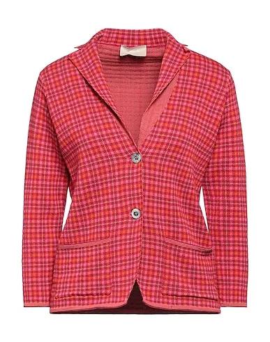 Tomato red Knitted Blazer
