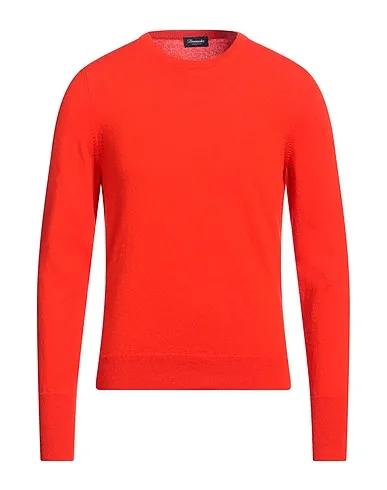 Tomato red Knitted Cashmere blend