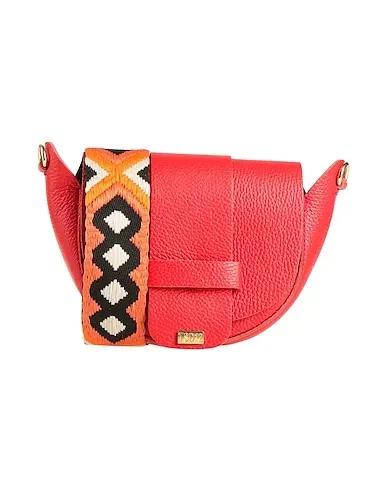 Tomato red Leather Cross-body bags