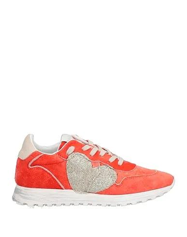 Tomato red Leather Sneakers