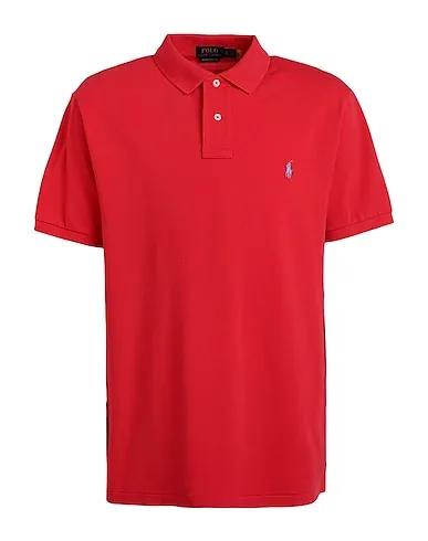 Tomato red Piqué Polo shirt