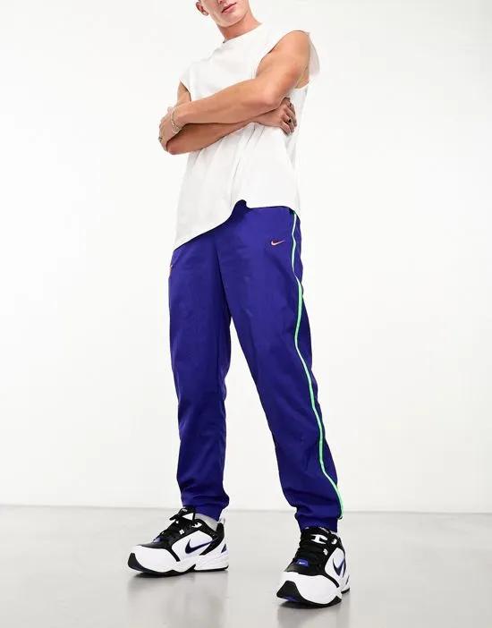 track sweatpants in navy