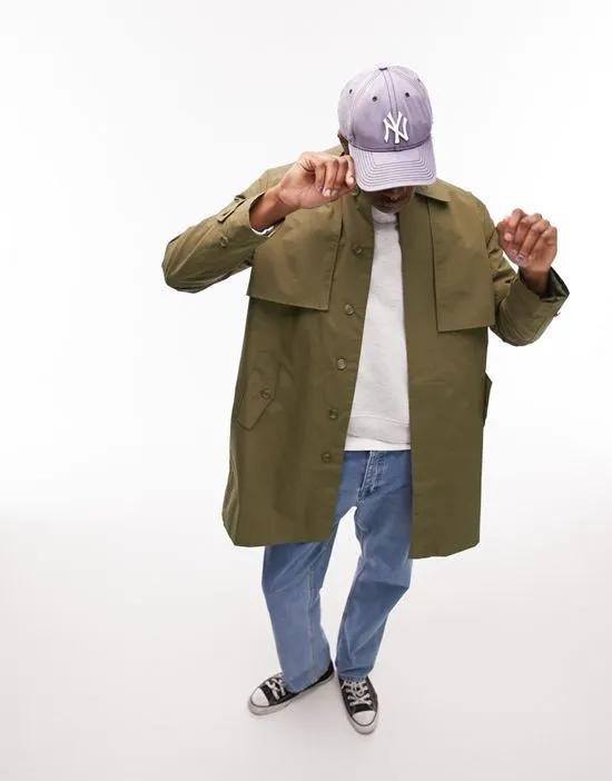 trench coat in khaki