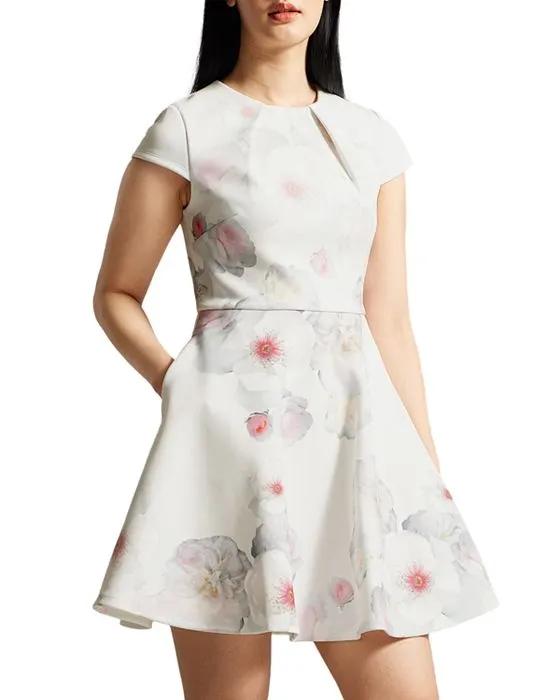 Trinia Printed Skater Dress