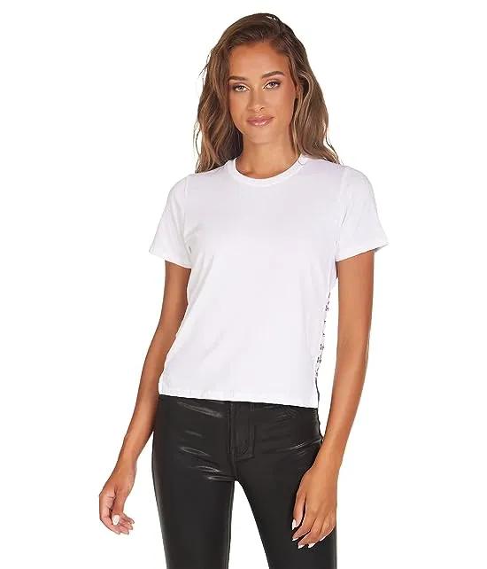 Tully Crew Neck Tee with Side Hook & Eye
