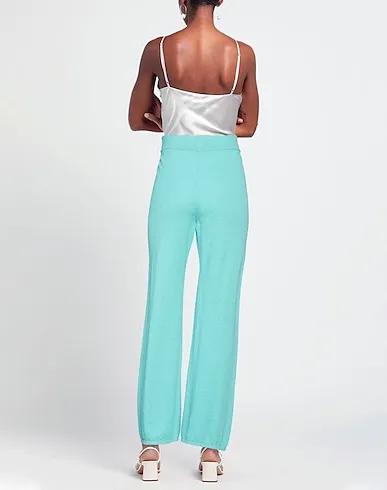 Turquoise Bouclé Casual pants