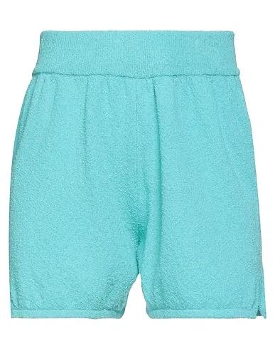 Turquoise Bouclé Shorts & Bermuda