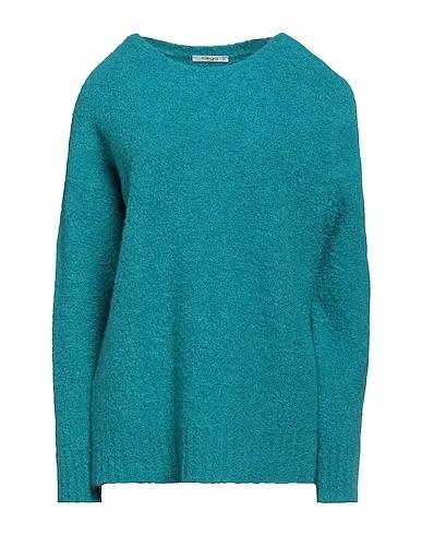 Turquoise Bouclé Sweater