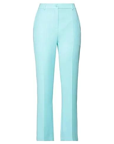 Turquoise Crêpe Casual pants