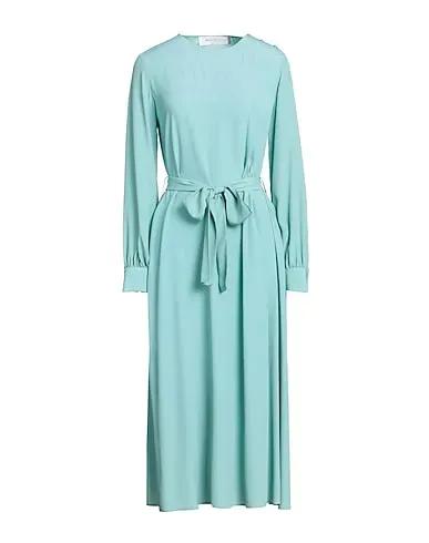 Turquoise Crêpe Midi dress