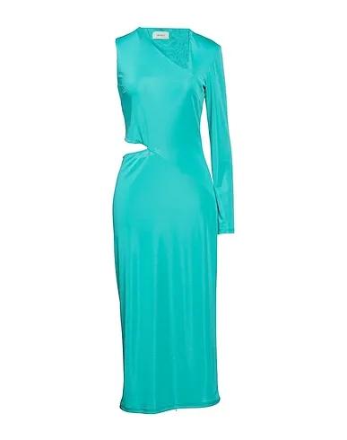 Turquoise Jersey Midi dress