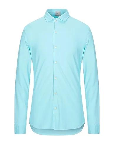 Turquoise Jersey Solid color shirt