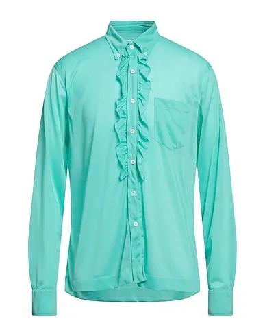 Turquoise Jersey Solid color shirt