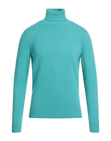 Turquoise Knitted Cashmere blend