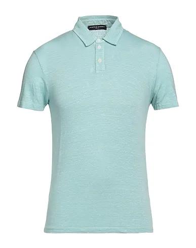Turquoise Knitted Polo shirt