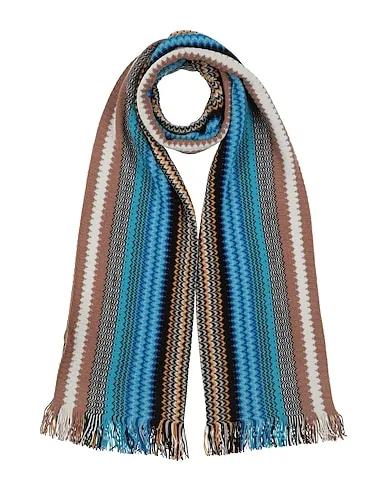 Turquoise Knitted Scarves and foulards