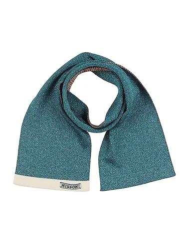 Turquoise Knitted Scarves and foulards