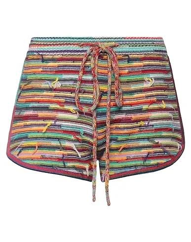 Turquoise Knitted Shorts & Bermuda