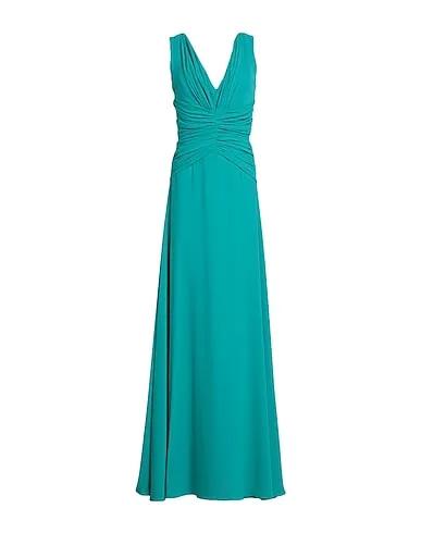 Turquoise Lace Long dress